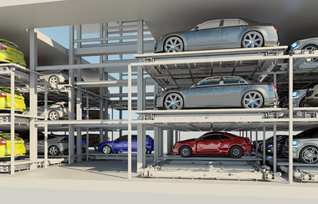Slide automated parking system