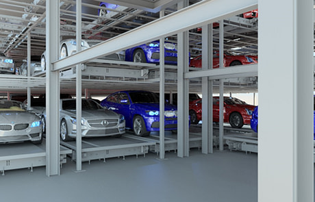 Slide automated parking system , Utron