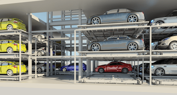 Slide automated parking system